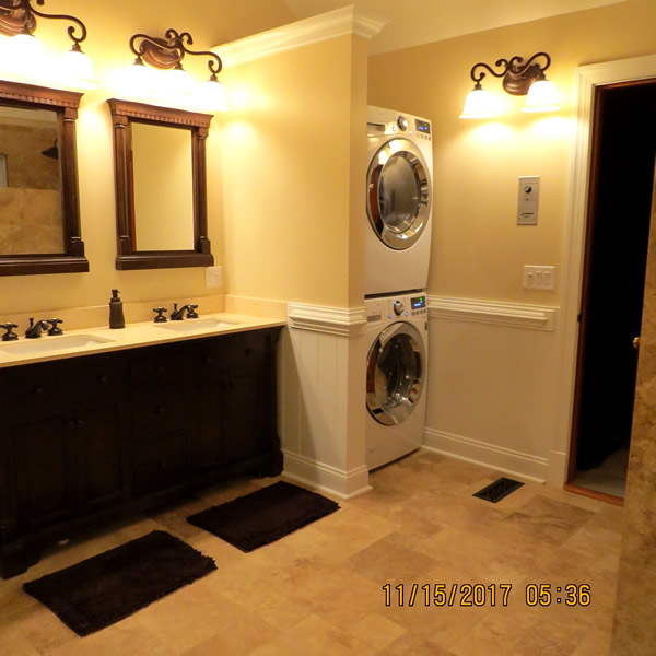 Wake Forest Bathroom Remodeling Sink - Washer-Dryer Installations| Bath Remodel Makeover Renovation Services