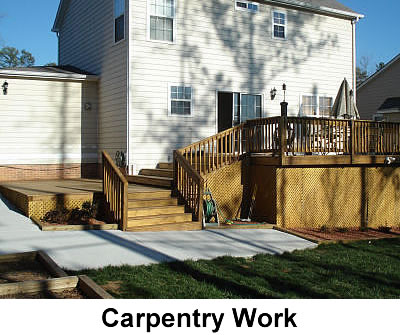 Handyman Services: Carpentry - wood rot repair Wake Forest
