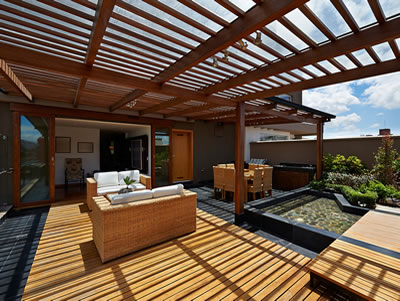 Custom Wooden Deck Terrace 
