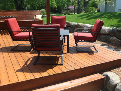 Custom Backyard Wooden Deck 