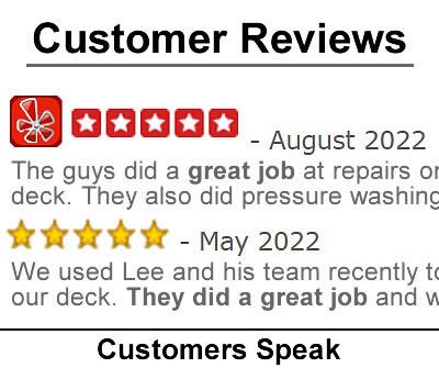 Customer Reviews - Google and Yelp