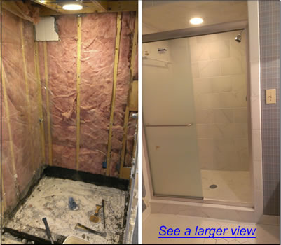 Chapel Hill NC Shower Remodeling | Bath Tub to Shower Remodel Makeover Renovation Services